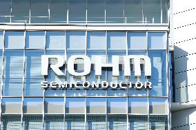 ROHM signboard and logo